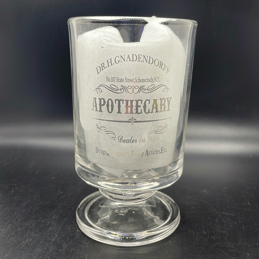 Hotel Balfour Apothecary glass pedestal tumbler